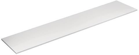 KLUDI ICOS Deckplatte 240,8 x 50,3 cm Matt Light Dove – MDF Abdeckplatte ohne Armaturenlöcher