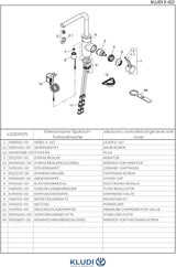 KLUDI E-GO Elektronischer Spültisch-Einhandmischer mit Netzstecker, L-Auslauf Chrom