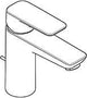 KLUDI PURE&STYLE Waschtisch-Einhandmischer 100 mit Metall-Ablaufgarnitur, chrom
