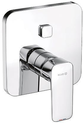 KLUDI PURE&STYLE Unterputz-Wannenfüll- und Brause-Einhandmischer mit Push&Switch Funktionseinheit, Chrom