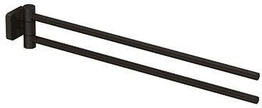 KLUDI VELA S Doppel-Handtuchstange 441 mm Chrom, 2-armig verstellbar, Wandmontage