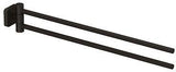 KLUDI VELA S Doppel-Handtuchstange 441 mm Chrom, 2-armig verstellbar, Wandmontage