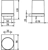KLUDI VELA C Glas-Seifenspender chrom – 150 ml Flüssigseifenspender zur Wandmontage
