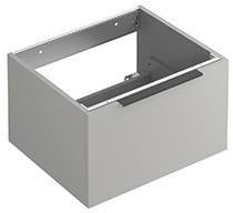 KLUDI ICOS Wand-Waschtischunterschrank 60 cm Mattweiß mit Soft-Close