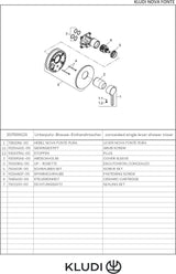 KLUDI NOVA FONTE Unterputz-Brause-Einhandmischer Feinbau-Set chrom – SLIM.BOXX 88022