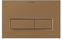 KLUDI UNIFIX Betätigungsplatte Eckig 244 x 160 mm Chrom – 2-Mengen-Spülung, Frontbedienung