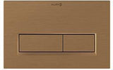 KLUDI UNIFIX Betätigungsplatte Eckig 244 x 160 mm Chrom – 2-Mengen-Spülung, Frontbedienung