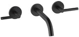 KLUDI NOVA FONTE 3-Loch-Waschtischarmatur PURISTIC UP-Wandmontage 180 mm chrom