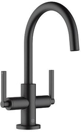 KLUDI NOVA FONTE Waschtischarmatur PURISTIC Einlochmontage chrom – 2-Griff, schwenkbar