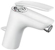 KLUDI BALANCE Bidet-Einhandmischer DN 15 weiß/chrom – mit Zugstangen-Ablaufgarnitur