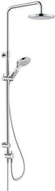 KLUDI DIVE X 3S Duschsystem – Dual Shower mit Kopf- und Handbrause, Chrom
