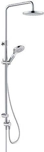 KLUDI DIVE X 3S Duschsystem – Dual Shower mit Kopf- und Handbrause, Chrom