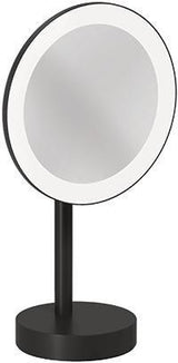 KLUDI VELA R LED-Kosmetikspiegel freistehend chrom – 3-fach Vergrößerung, 2 Farbtemperaturen