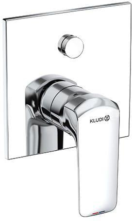 KLUDI AMEO Unterputz-Wannen- und Brausemischer mit Push&Switch, eigensicher, chrom