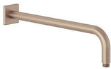 KLUDI A-QA Wand-Brausearm 400 mm eckige Wandrosette Brushed Gold