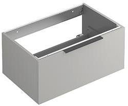 KLUDI ICOS Wand-Waschtischunterschrank 80 cm Matt Light Dove mit Soft-Close-Auszug