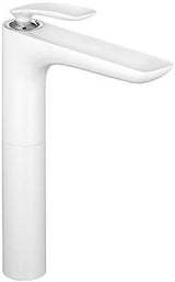 KLUDI BALANCE Waschschüssel-Einhandmischer 3,8 l/min weiß/chrom – Auslaufhöhe 272 mm