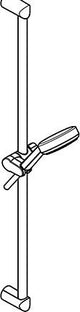 KLUDI DIVE S Brause-Set 3S mit Wandstange 900 mm D23 mm chrom – 3 Strahlarten