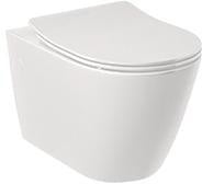 KLUDI-RESA R Wand-WC mit WC-Sitz Mattschwarz – Spiralflush, Soft Close, spülrandlos