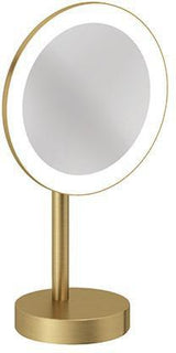 KLUDI VELA R LED-Kosmetikspiegel freistehend chrom – 3-fach Vergrößerung, 2 Farbtemperaturen