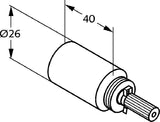 KLUDI UP-Ventilverlängerung G 1/2 bis G 1 1/4, 40 mm, verchromt
