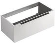 KLUDI ICOS Wandhängender Waschtischunterschrank 100 cm Mattweiß mit Soft-Close