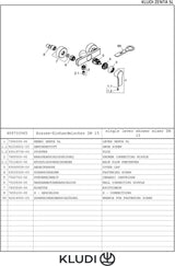 KLUDI ZENTA SL Brause-Einhandmischer DN 15 – Chrom, Wandmontage, Temperaturbegrenzung