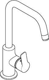 KLUDI PURE & EASY Waschtisch-Einhandmischer mit Metall-Ablaufgarnitur, chrom