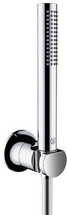KLUDI NOVA FONTE DECO Wannen-Brause-Set 1S chrom – Handbrause mit Antikalksystem & starrem Brausehalter