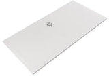 KLUDI TERRA Duschwanne 80 x 170 cm Mattschwarz mit Abflussabdeckung – Mineralguss, rutschhemmend