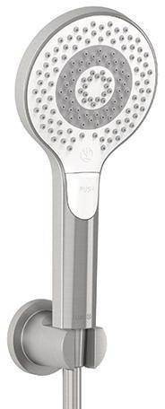 KLUDI DIVE X Wannen-Brause-Set 3S chrom – Handbrause mit 3 Strahlarten, Schlauch 1250 mm und Wandhalter