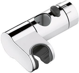 KLUDI A-QA s Drucktastengleitschieber für 23 mm Rohr chrom – Verstellbarer Brausegleiter