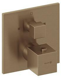 KLUDI DECUS Unterputz-Thermostat Feinbau-Set für Wanne & Brause, eigensicher, Chrom