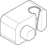 KLUDI A-QA Wandanschlussbogen mit Brausehalter und Keramik-Absperrventil Chrom