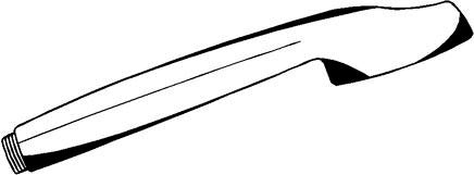 KLUDI Tele-Handbrause STANDARD DN 15 weiß – 1 Strahlart, 62 mm Duschkopf