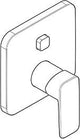 KLUDI PURE&STYLE Unterputz-Wannenfüll- und Brause-Einhandmischer mit Push&Switch Funktionseinheit, Chrom