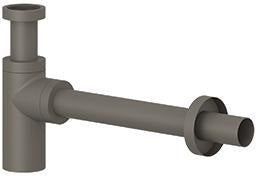 KLUDI DESIGN Flaschen-Geruchverschluss Matt Dove – Messing Flaschensiphon G1 1/4 für Waschtische