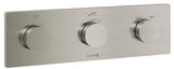 KLUDI PushTronic Elektronisches Unterputz-Thermostat mit Feinbauset Chrom