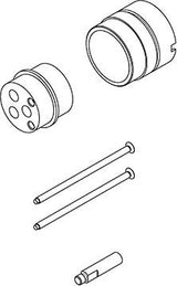 KLUDI UP-Verlängerung Logo 30mm für 38624/38625 Wafü chrom – Ersatzteil