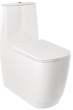 KLUDI RESA S Stand-WC mit Spiralflush-Technologie in Mattschwarz, verdeckte Befestigung