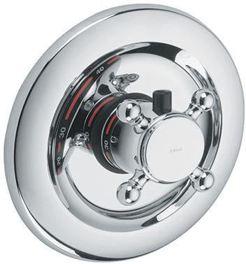 KLUDI 1926 UP-Thermostatarmatur Feinbau-Set chrom – thermostatische Temperaturregelung