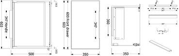 KLUDI ICOS Wand-Waschtischunterschrank 60 cm Mattweiß mit Soft-Close