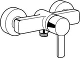 KLUDI ZENTA Brause-Einhandmischer DN 15 chrom – Wandarmatur mit Keramik-Kartusche & Temperaturbegrenzung
