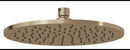KLUDI A-QA Tellerkopfbrause 250 mm in Brushed Gold – Flache Ausführung mit Antikalk und Kugelgelenk
