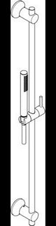 KLUDI NOVA FONTE DECO Brause-Set 1S 900 mm chrom – Handbrause mit Kalkschnellreinigung