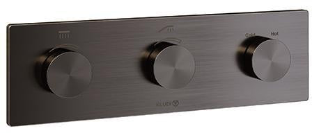 KLUDI PushTronic Elektronisches Unterputz-Thermostat mit Feinbauset Chrom