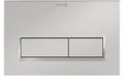 KLUDI UNIFIX Betätigungsplatte Eckig 244 x 160 mm Chrom – 2-Mengen-Spülung, Frontbedienung
