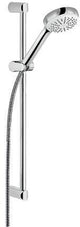 KLUDI LOGO 1S Brause-Set mit Wandstange 600 mm chrom – Handbrause, Schlauch & Halterung