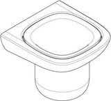 KLUDI AMBA Glashalter mit Porzellanbecher – verchromt, Wandmontage, inkl. Befestigungsmaterial