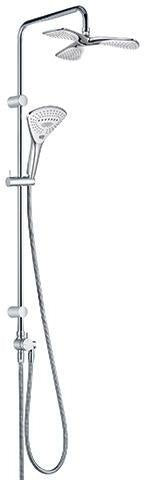 KLUDI FIZZ Dual Shower System mit 3Kammer Kopfbrause chrom – 2-Wege-Umstellung